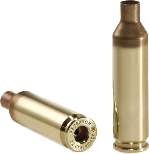 Peterson Cartridge 22 Creedmoor Unprimed Reloading Brass 50 Count