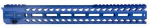 Strike Industries Strike Rail 15.50 Inch M-LOK Blue Aluminum Railed Handguard