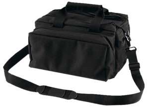 Bulldog Deluxe Black Range Bag with Water-Resistant Nylon