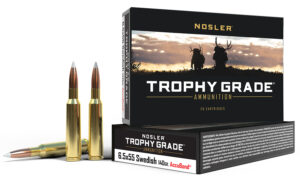 Nosler 60022 Trophy Grade 6.5x55Swedish 140gr Nosler AccuBond 20 Per Box/10 Case