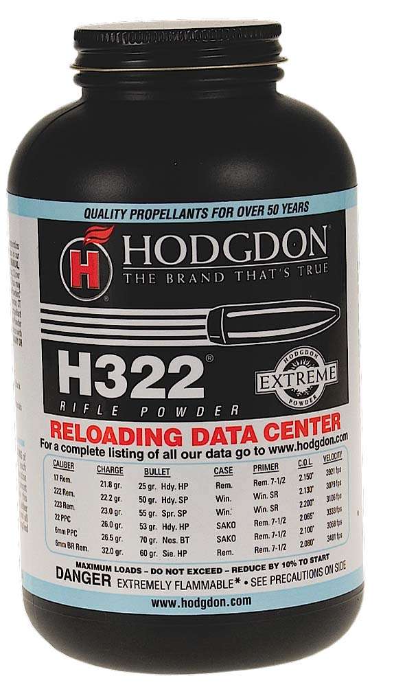 Hodgdon Extreme H322 Rifle Powder 1 Pound