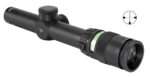 Trijicon 200054 AccuPoint  Black Hardcoat Anodized 1-4x 24mm 30mm Tube German #4 Crosshair w/ Green Dot Reticle