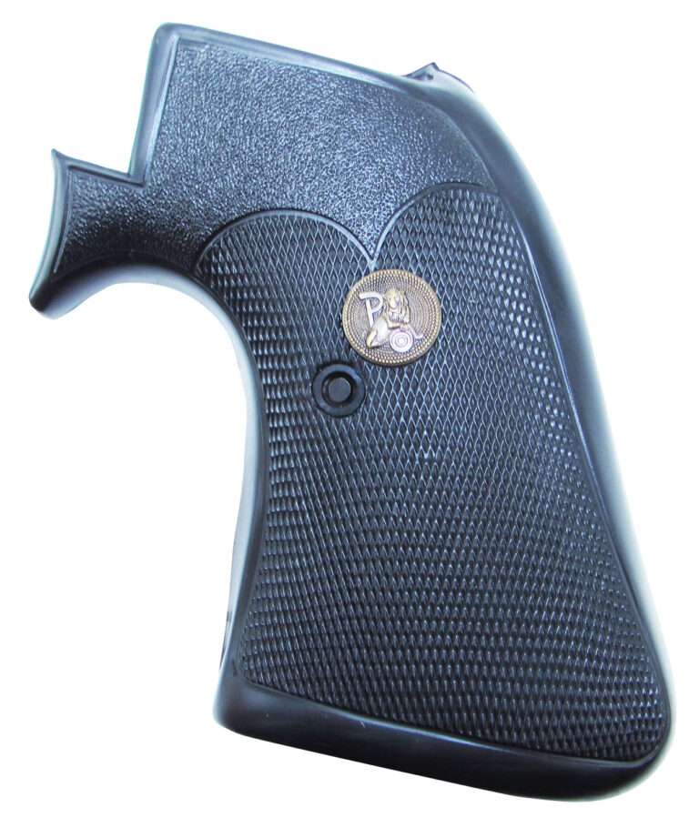 Pachmayr Presentation Checkered Black Rubber Grip for Ruger Super Blackhawk Revolver