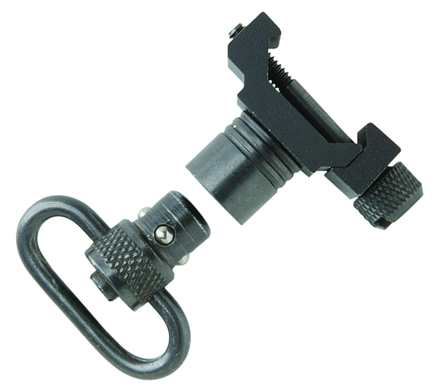 Uncle Mikes 1 Inch Quick Detach Steel Sling Swivel Set Black 1 Uncle Mikes 1 Inch Quick Detach Steel Sling Swivel Set Black
