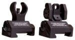 Troy Ind SSIGIARSTBT00 Tritium Micro BattleSight Set HK Front & Round Rear Black Hardcoat Anodized