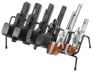 Lockdown 6 Gun Handgun Rack Black Accessory