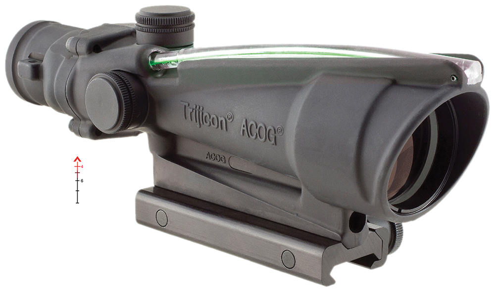 Trijicon ACOG 3.5x35mm 223 Remington Rifle Scope 1 Trijicon ACOG 3.5x35mm 223 Remington Illuminated Green Chevron Rifle Scope