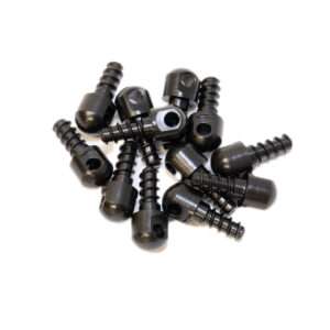 GrovTec Wood Screw Swivel Studs 0.5 Inch 12 Pack Black Accessory