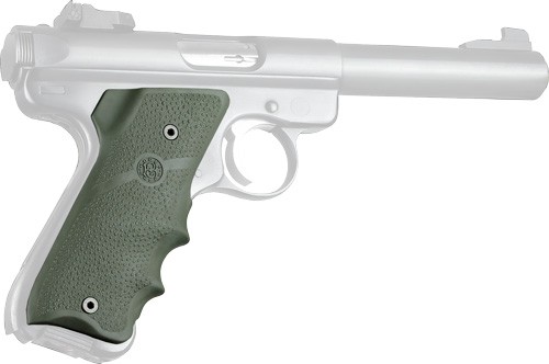 Hogue Ruger Mark II III OD Green Finger Groove Pistol Grip