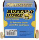 Buffalo Bore Ammunition 25A20 Heavy Strictly Business 357Sig 125gr Jacketed Hollow Point 20 Per Box/12 Case