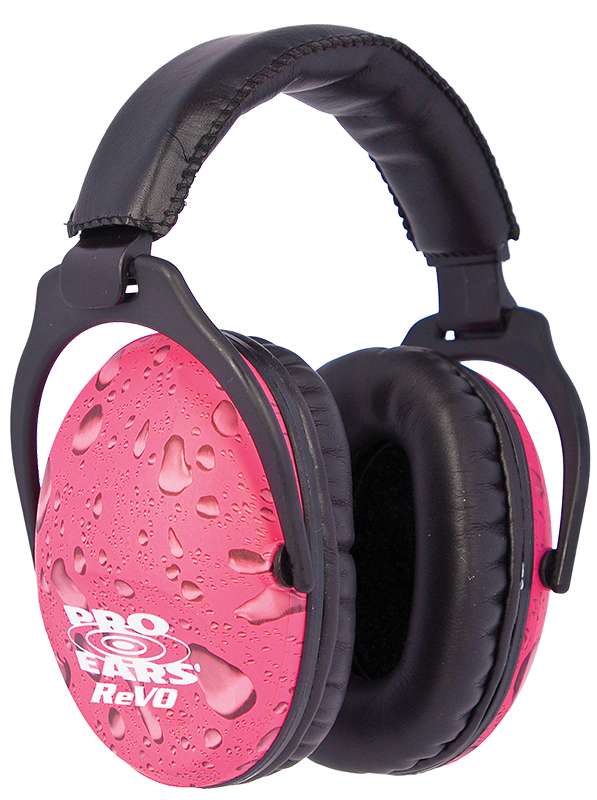 Pro Ears PE26UY016 ReVO Passive Muff 26 dB Over the Head Black w/Pink Rain Pattern Youth 1 Pair 1 Pro Ears PE26UY016 ReVO Passive Muff 26 dB Over the Head Black w/Pink Rain Pattern Youth 1 Pair