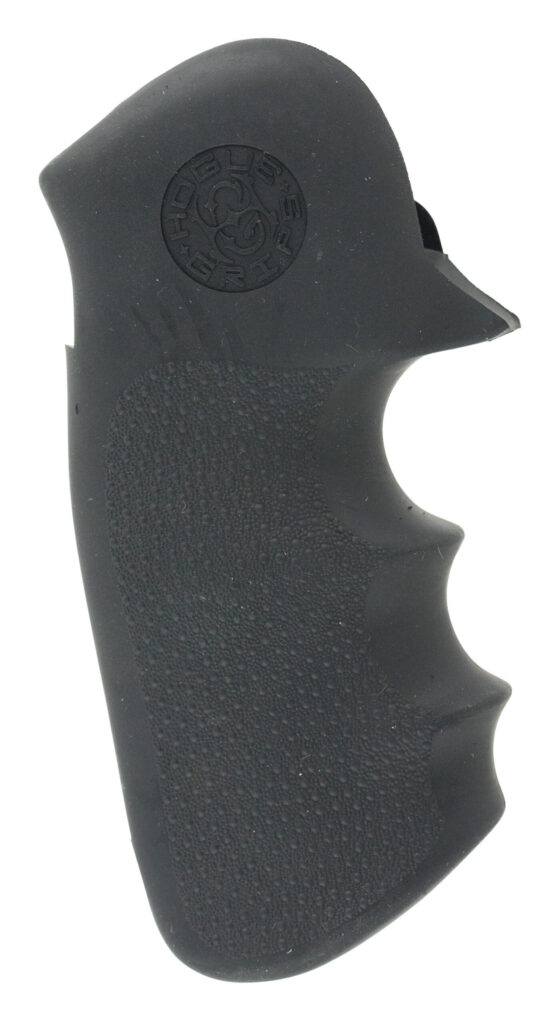Hogue 47000 Monogrip Finger Grooves Black Rubber with Finger Grooves for Colt King Cobra, Anaconda