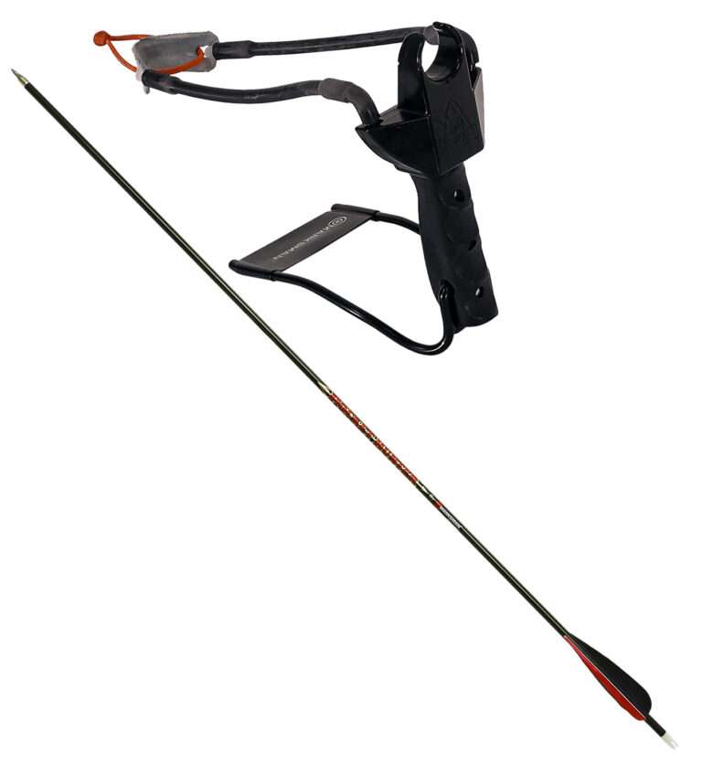 Marksman Beefed-Up Band Pocket Hunter Black Slingshot