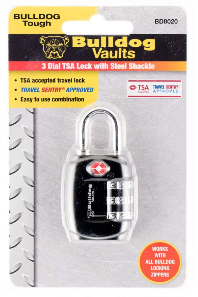 Bulldog Cases TSA Combination Lock Black Steel Accessory