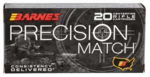 Barnes Precision Match 5.56 NATO 85 Grain Open Tip Match Boat Tail Ammunition