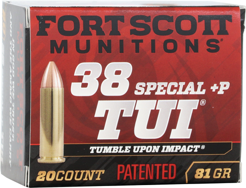 Fort Scott 38 Special Plus P 81 Grain Solid Copper Ammunition