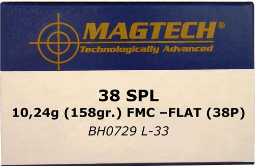 Magtech Sport Shooting 38 Special 158 Grain Full Metal Jacket Ammunition