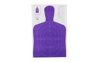 Action Target High Visibility Fluorescent Purple B-27E Target 100 Pack