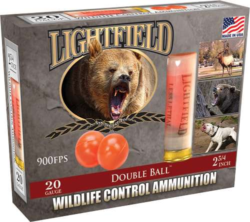Lightfield 20 Gauge 2-3/4 Inch Double Ball Shotgun Ammunition
