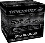 Winchester Super Suppressed 22 LR 45 Grain Lead Round Nose Ammunition 350 Round