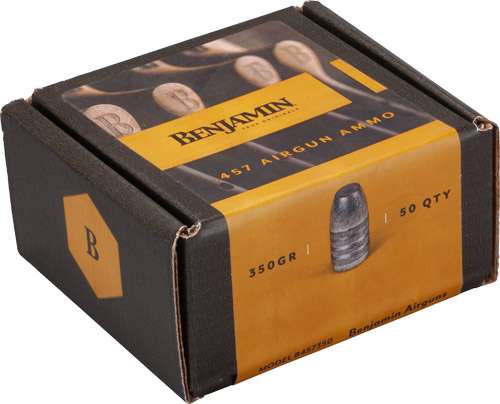 Benjamin 457 Caliber 350 Grain Flat Nose Pellet Ammunition 50 Pack