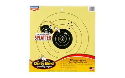 Birchwood Casey Dirty Bird 25 Yard Pistol Target 12 Pack