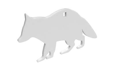 Birchwood Casey AR500 3/8 Inch Silhouette Raccoon White Target Accessory