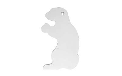 Birchwood Casey AR500 3/8 Inch Silhouette Gopher White Target