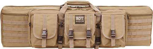 Bulldog Cases Deluxe Double Rifle 42 Inch Tactical Scoped Long Gun Case Tan