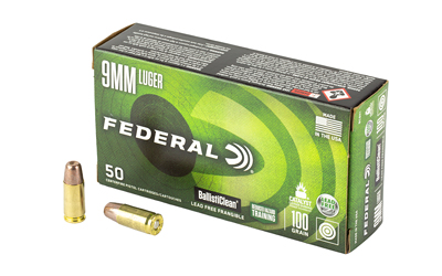 Federal American Eagle 9mm 100 Grain Lead Free Ball Ammunition 50 Round