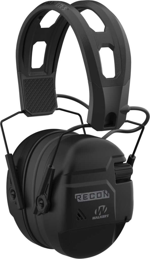 Walkers Recon Pro-Grade Black Electronic Earmuff