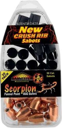 Harvester Scorpion 50 Caliber 260 Grain Funnel Point Sabot Ammunition