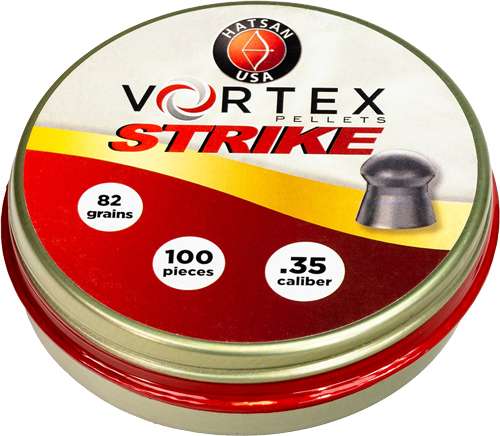 Hatsan Vortex Strike 35 Caliber 81.02 Grain Pointed Pellet Ammunition 100 Count