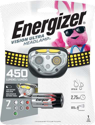 Energizer Vision Ultra HD 450 Lumens Headlamp Headlight 6 Energizer Vision Ultra HD 450 Lumens Headlamp Headlight