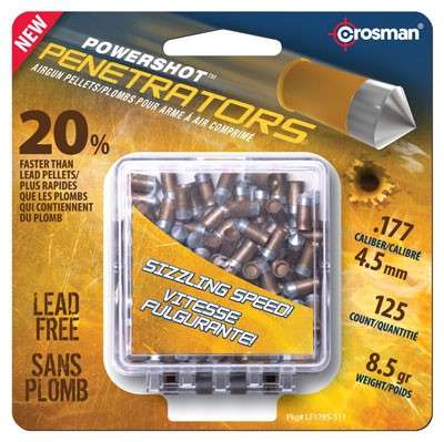 Crosman 177 Caliber Lead Free Pellets 8.5 Grain 125 Count Ammunition