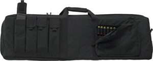 US Peacekeeper 43 Inch Combination Long Gun Case with 4 Magazine Holders Black