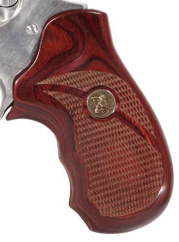Pachmayr Laminated Wood Grips Ruger SP101 Rosewood Checkered Accessory