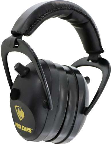 Pro Ears Gold II 26dB Electronic Over the Head Ear Muffs Black