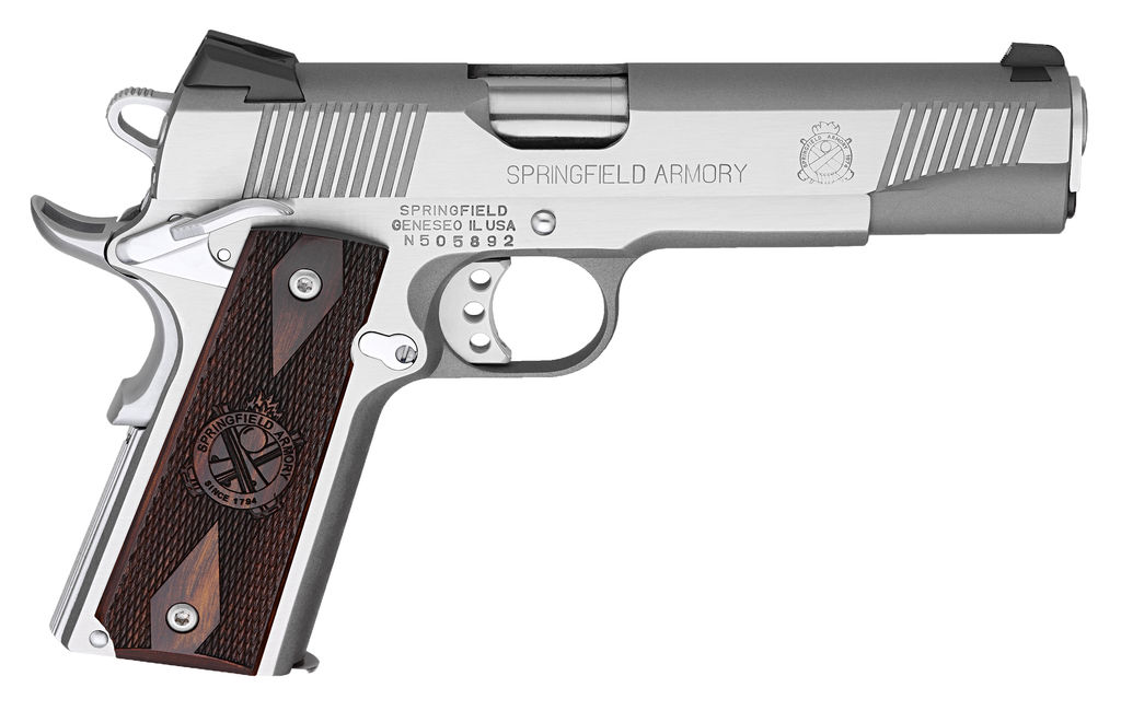 Springfield Armory 1911 Loaded 45 ACP 5 Inch Stainless Pistol 1 Springfield Armory 1911 Loaded 45 ACP 5 Inch Stainless Pistol