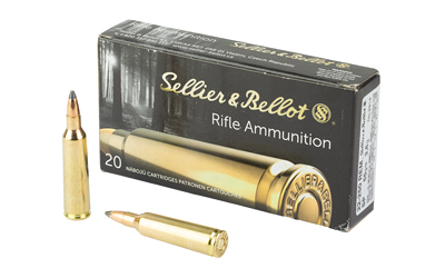 Sellier & Bellot 22-250 Remington 55 Grain Soft Point Rifle Ammunition