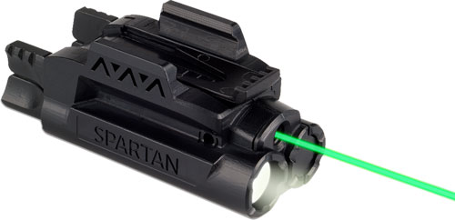 LaserMax Spartan Green and White LED Weapon Light with Laser