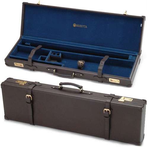 Beretta Luggage Case Over/Under Shotguns Leather Brown