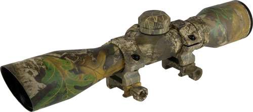 Truglo Crossbow Scope 4x32 Camo Sight with Rings