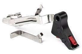 ZEV Pro Flat Face Trigger Bar Kit Small Black Red Accessory