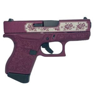 Glock 43 9mm Black Cherry Roses Paisley Subcompact Pistol