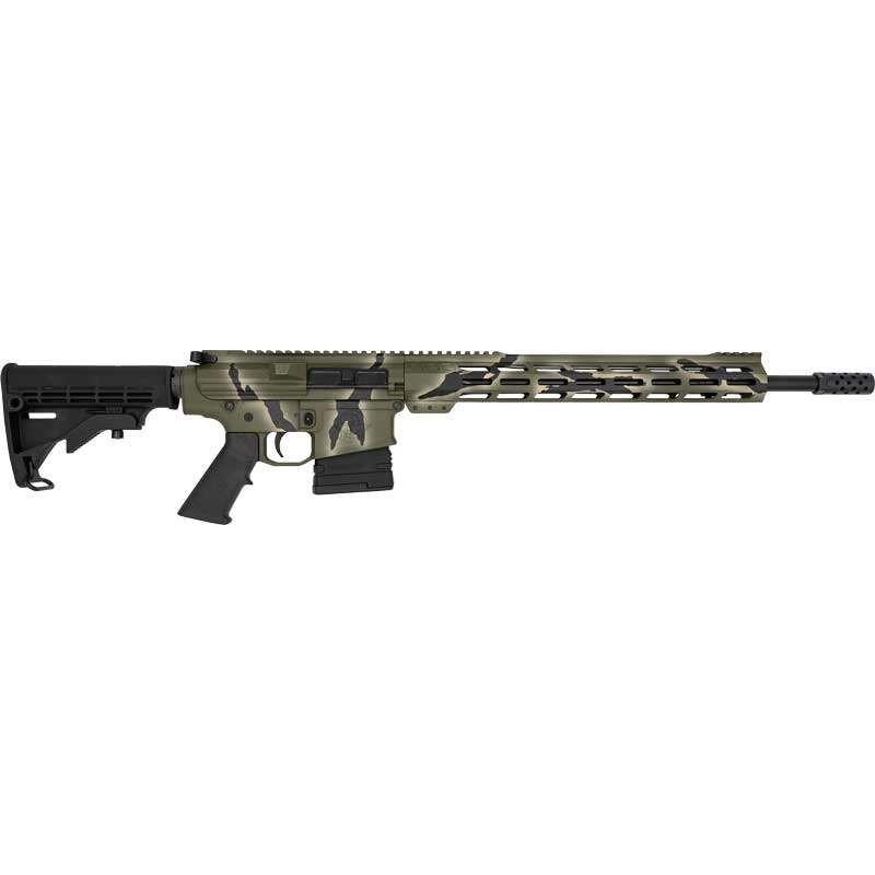 10 Ring Marketing AR10 .308 Winchester 18 Inch 10 Round Semi-Auto Rifle 1 GLFA AR10 Rifle .308 Win 10rd Magazine 18" Barrel Pursuit Green Camo Cerakote