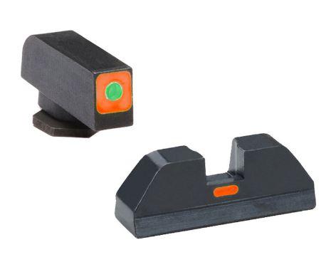 Ameriglo Green Tritium Orange Outline Rear Sight for Glock