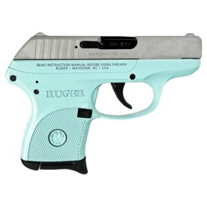 Ruger LCP 380 ACP 2.75 Inch Barrel Robin's Egg Blue Frame Silver Slide Pistol