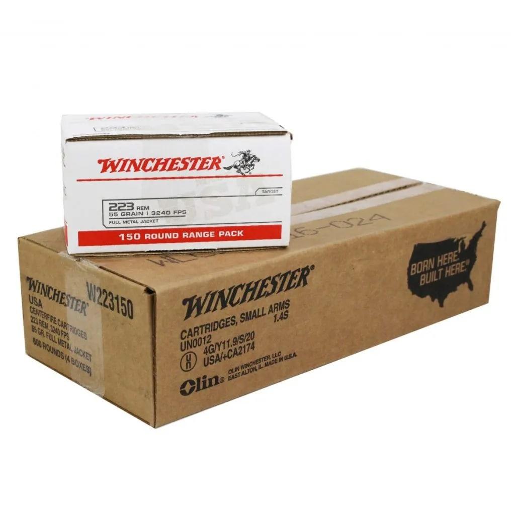 Winchester Lake City 223 Remington 55 Grain FMJ Ammunition 600 Round Case 1 Winchester Lake City 223 Remington 55 Grain FMJ Ammunition 600 Round Case