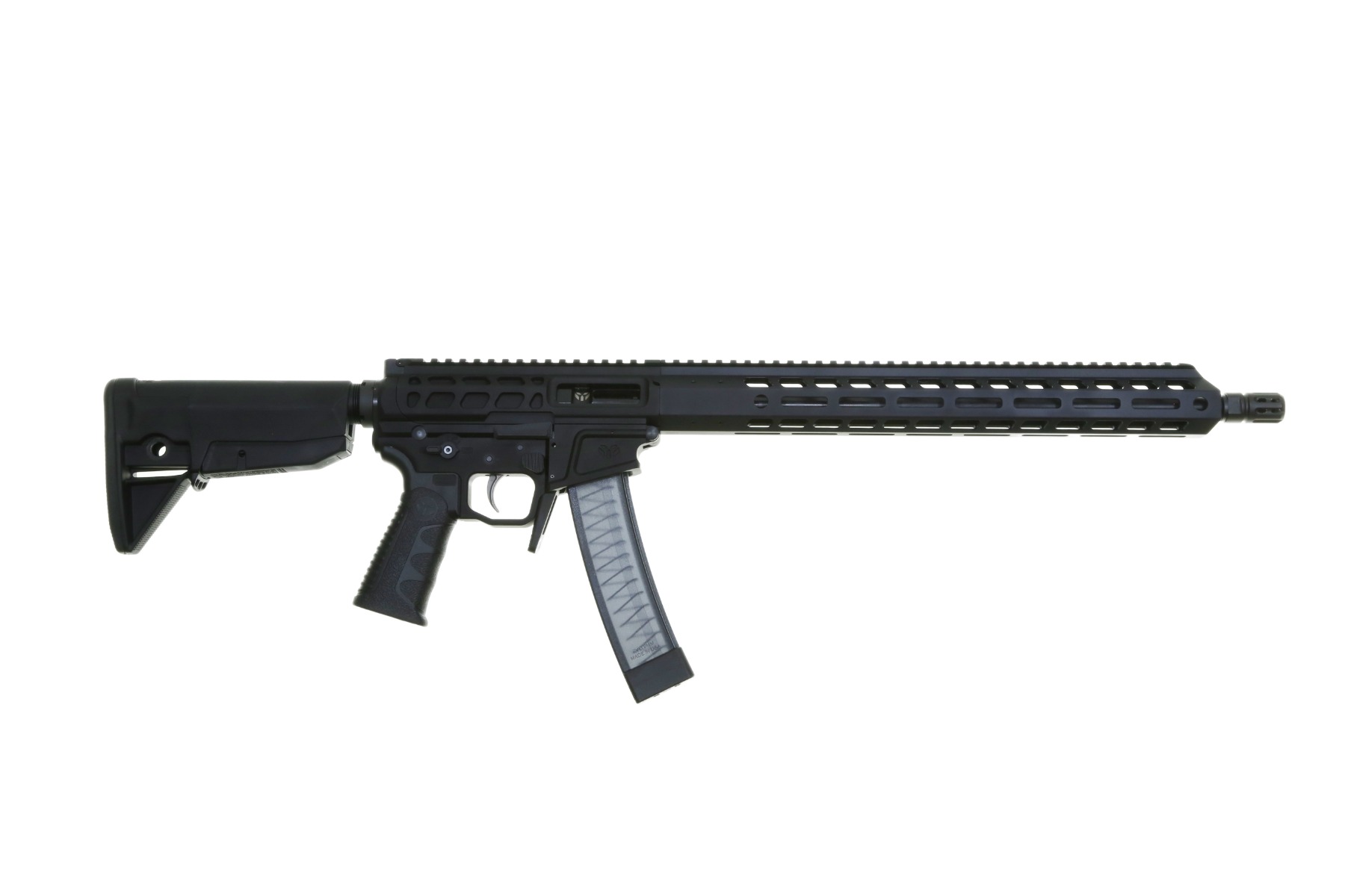 Wraithworks Warscorp9 9mm 16 Inch Black Carbine 1 Wraithworks WARSCORP9 Side-charging AR Rifle - Black | 9mm | 16" Barrel | 13" M-LOK Rail | Accepts Scorpion Mags